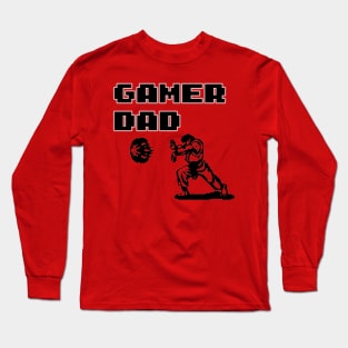 Gamer Dad Street Fighter Design Long Sleeve T-Shirt